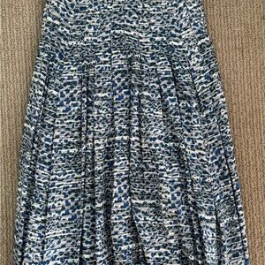 Hunter Bell Blue and White Midi Dress